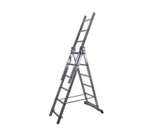 Лестница трехсекционная STAIRS алюминиевая 6 ступеней AL 306