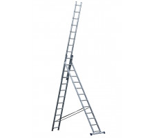 Лестница трехсекционная STAIRS алюминиевая 12 ступеней AL 312