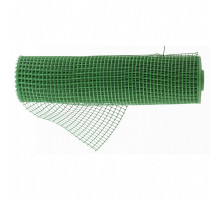 Решетка заборная в рулоне, облегченная, 0,8 х 20 м, ячейка 17 х 14 мм, пластиковая, зеленая Сибртех 64522