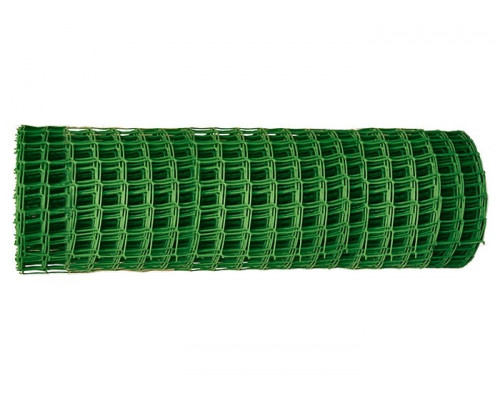 Решетка заборная в рулоне, 1,3 х 20 м, ячейка 70 х 55 мм, пластиковая, зеленая Сибртех 64531
