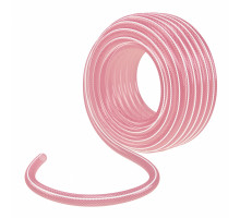 Шланг эластичный PALISAD 3/4", 50 м, прозрачный, розовый 67676