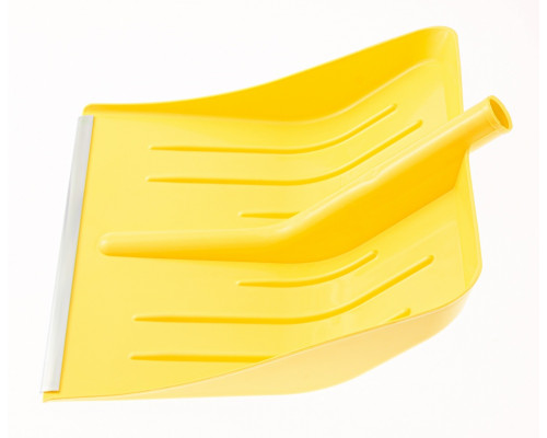 Лопата для уборки снега пластиковая, желтая, 400 х 420 мм, без черенка Сибртех 616165
