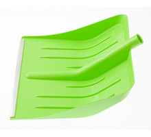 Лопата для уборки снега пластиковая, зеленая, 400 х 420 мм, без черенка Сибртех 616195