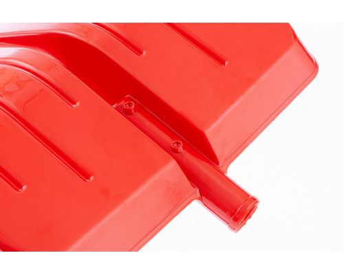 Лопата для уборки снега пластиковая, красная, 400 х 420 мм, без черенка Сибртех 616175