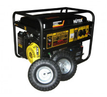 Бензиновый генератор Huter DY6500LX с колёсами и аккумулятором 64/1/15