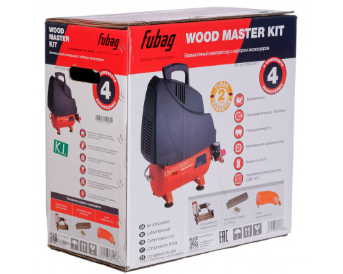 Компрессор Fubag Wood Master Kit + 4 предмета 8213790KOA537