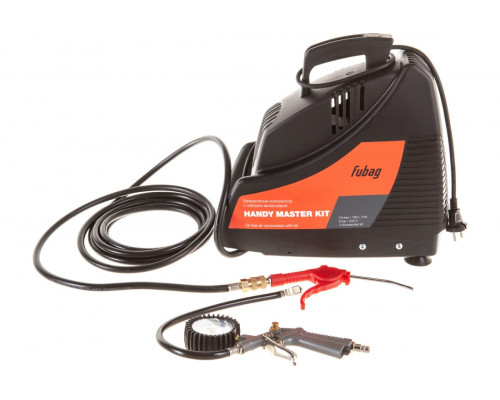 Компрессор Fubag HANDY MASTER KIT 195 + 5 предметов 8213690KOA607 Компрессор Fubag HANDY MASTER KIT 195 + 5 предметов 8213690KOA607