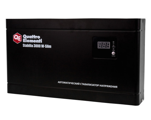 Стабилизатор напряжения QUATTRO ELEMENTI Stabilia 3000 W-Slim  640-537