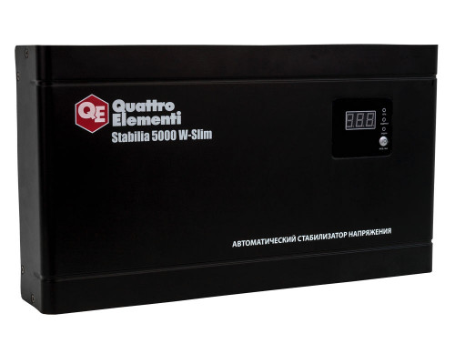 Стабилизатор напряжения QUATTRO ELEMENTI Stabilia 5000 W-Slim  640-544