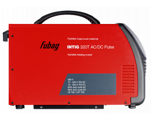 Сварочный инвертор FUBAG INTIG 320 T AC/DC PULSE с горелкой (TIG, MMA)  38431.2