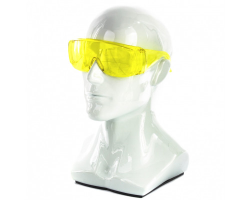 Очки защитные открытого типа, желтые, ударопрочный поликарбонат СИБРТЕХ 89157