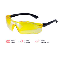 Очки защитные ADA VISOR CONTRAST (желтые) А00504