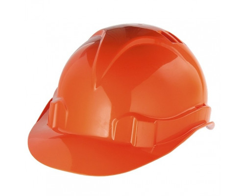 Каска защитная из ударопрочной пластмассы, оранжевая СИБРТЕХ 89113