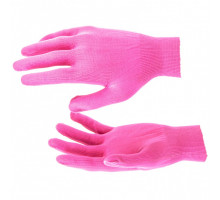 Перчатки нейлон, 13 класс, цвет розовая фуксия, L