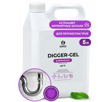 Средство для прочистки канализационных труб GRASS "DIGGER GEL" 5,3 кг   125206