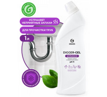 Средство для прочистки канализационных труб GRASS "DIGGER GEL" Professional 1 л 125569
