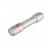 Фонарь автомобильный спасатель, 1 W LeD, встроенное лезвие, молоток, 3 режима: 100-50-строб, 3 х ААА STERN 90524