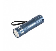 Фонарь бытовой алюминиевый, синий, 9 LED, 3 х ААА STERN 90505