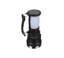 Фонарь прожектор 2 в 1 аккумуляторный ЧИНГИСХАН 24 SMD + 1 Вт LED, шнур 220 В, пластик 198-091