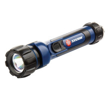 Фонарик светодиодный, противоударный, влагозащищённый, 1 яркий LeD, 2 х АА STERN 90520