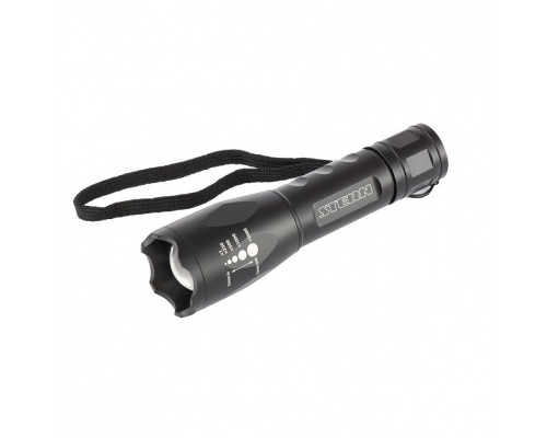 Фонарь, CREE LED 3 W, зум, 3 режима 100 %-50 %-строб, ремешок, 160 Лм, 200 м, 3 х ААА STERN 90581