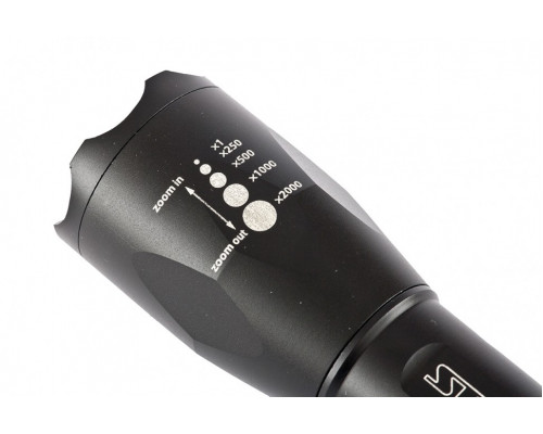 Фонарь, CREE LED 3 W, зум, 3 режима 100 %-50 %-строб, ремешок, 160 Лм, 200 м, 3 х ААА STERN 90581