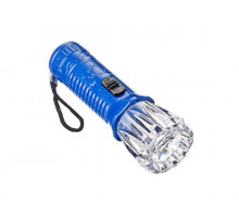 Фонарь ЕРМАК 1 LED, 10х3 см, пластик 198-044