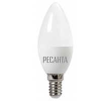 Лампа светодиодная РЕСАНТА LL-R-C37-5W-230-3K-E14 76/1/1
