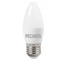 Лампа светодиодная РЕСАНТА LL-R-C37-6W-230-4K-E27 76/1/10