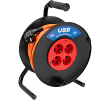 Удлинитель USE ПВС 2200 Вт, 50 м, на катушке без заземления USE303-026