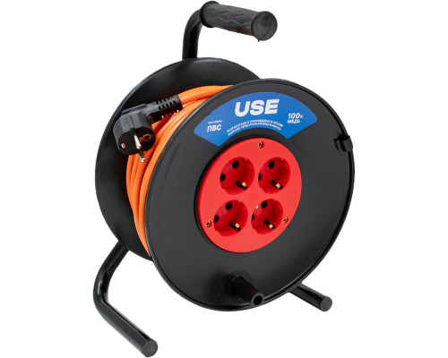 Удлинитель USE ПВС 2200 Вт, 50 м, на катушке без заземления USE303-026