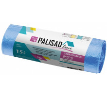 Пакеты для мусора с завязками Home (35 л; 15 шт; синие) PALISAD 927155