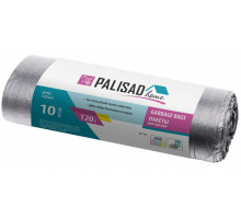 Пакеты для мусора Home (120 л; 10 шт; серые) PALISAD 927135