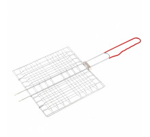 Решетка-гриль SPARTA 230х230 мм хромированная PVC рукоятка 69635