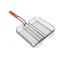 Решетка-гриль GRILLBOOM 24х30х6 см, глубокая, антипригарное покрытие 104-024