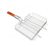 Решетка-гриль GRILLBOOM 57х30х25 см, глубокая, хромированная со съёмной ручкой 104-047