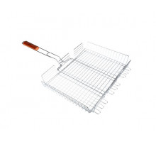 Решетка-гриль GRILLBOOM 35х47х7 см, глубокая, хромированная 104-025