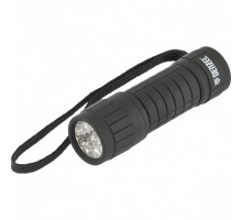 Светодиодный фонарь DENZEL чёрный корпус с мягким покрытием 92610