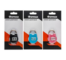 Цифровой замок ЕРМАК блистер, металл, 3 цвета, CR-19В 468-044