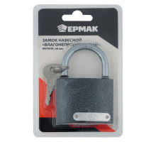 Навесной замок ЕРМАК Влагонепроницаемый металл, 66 мм 468-093