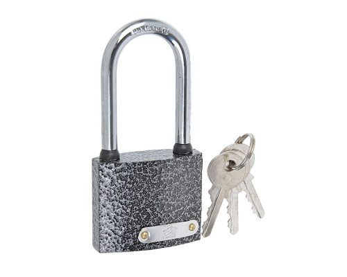 Навесной замок ЕРМАК Влагонепроницаемый с длинной дужкой, 50 мм 673-035