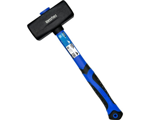 Кувалда VertexTools 2000 г, фибергласовая обрезиненная рукоятка 10-12-2000