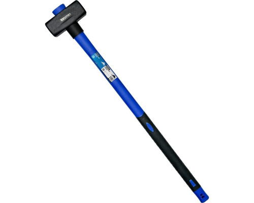 Кувалда VertexTools 6000 г, фибергласовая обрезиненная рукоятка 10-12-6000