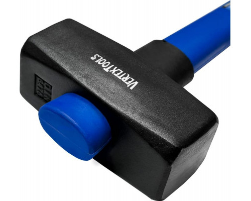 Кувалда VertexTools 6000 г, фибергласовая обрезиненная рукоятка 10-12-6000