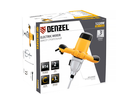 Миксер строительный Denzel EM-1-1220  27903