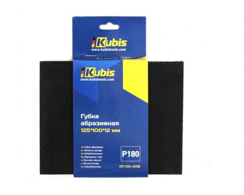 Губка абразивная KUBIS 125х100х12 мм, Р 180 07-00-4118