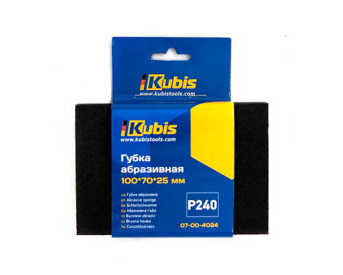 Губка абразивная KUBIS 100х70х25 мм, Р 240 07-00-4024
