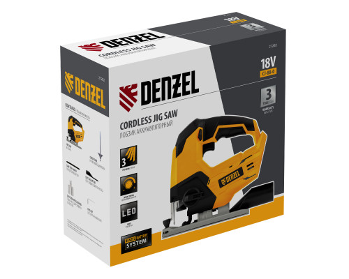 Аккумуляторный лобзик Denzel CJ-80-0 27202