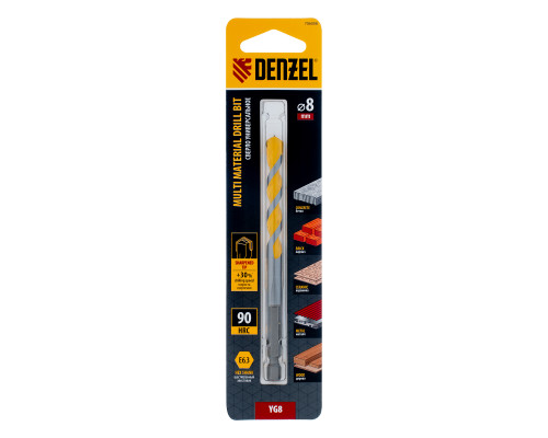 Сверло универсальное, Multi cut, 8 мм Denzel 706008