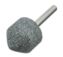 Шарошка абразивная, конус, для дрели, 25 x 25 мм, хвостовик d6 мм, 63С Denzel 76021
